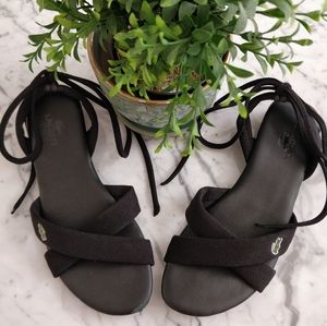 LACOSTE Lace up Sandals Sz 7